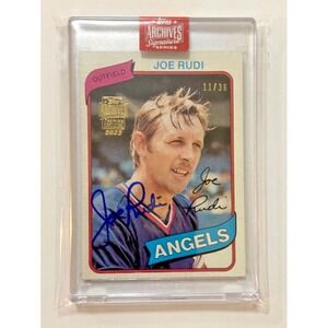 JOE RUDI 2023 Topps Archives Signature Series‎ Auto 1980 Topps